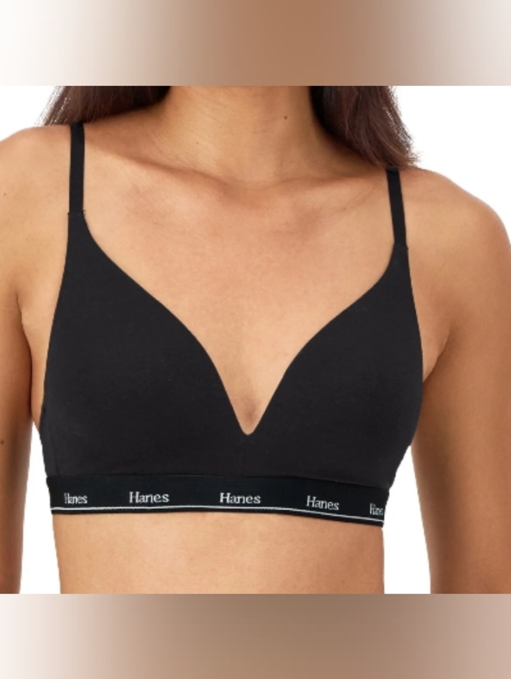 Hanes Originals Women's Stretch Contour Wirefree Bra Small 290253